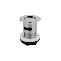 Universal-Kippventil Kunststoff verchromt 1 1/4", mit Überlauf