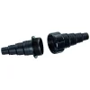 Universal-Schlauchverbinder-Set schwarz, 1 1/2"