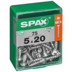 Universalschrauben T20 T-Star plus Edelstahl verzinkt 5,0 x 20 mm 75 Stück