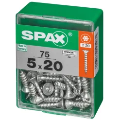 Universalschrauben T20 T-Star plus Edelstahl verzinkt 5,0 x 20 mm 75 Stück