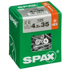 Universalschraube T-Star plus T20 Stahl 125 Stück 4,5 x 35 mm