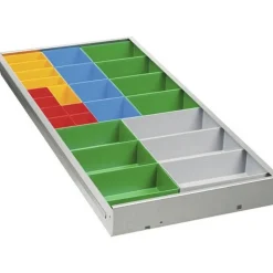 Universal-Schubladenunterteilungs-Set mit 25 Boxen, 78,5 x 37 x 7 cm