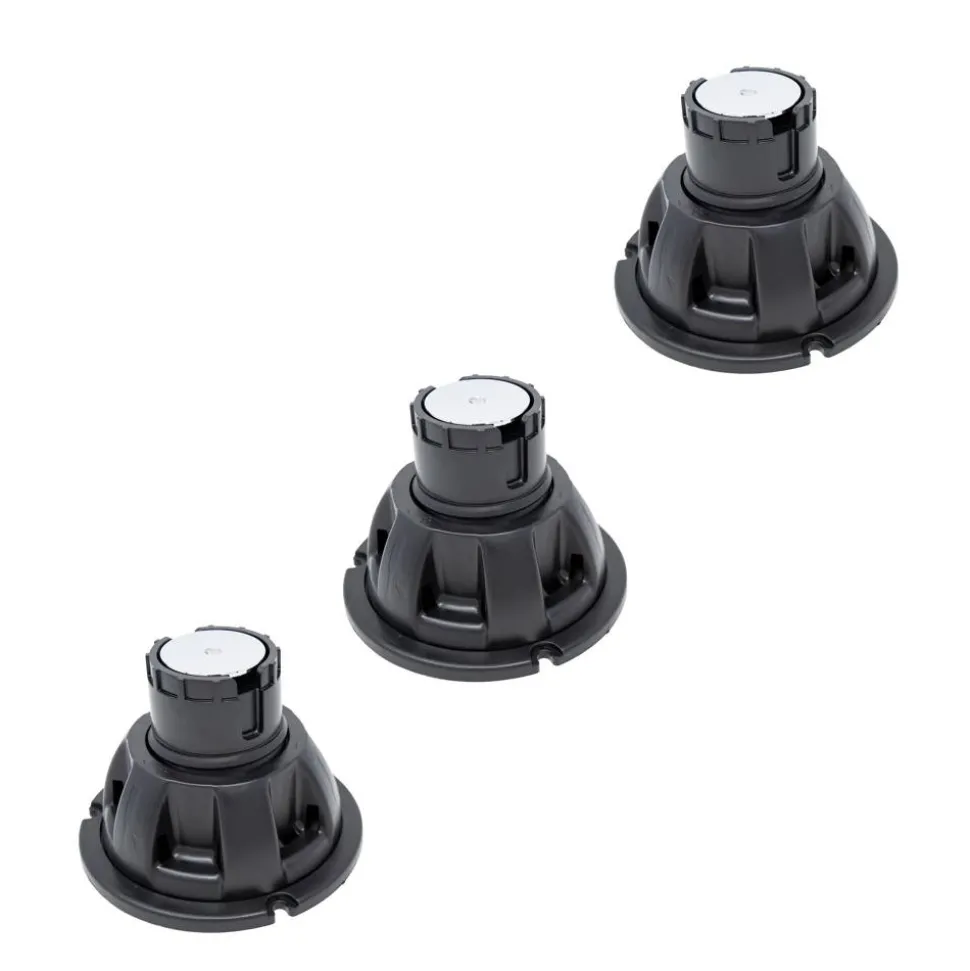 Unterbaufuß-Set für höhenverstellbar 90 - 112 mm 3-teilig