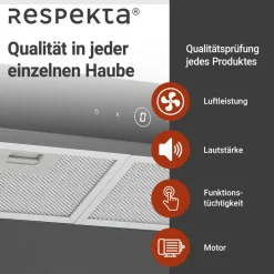 Unterbauhaube 'CH12060S-21' Edelstahl schwarz 60 cm