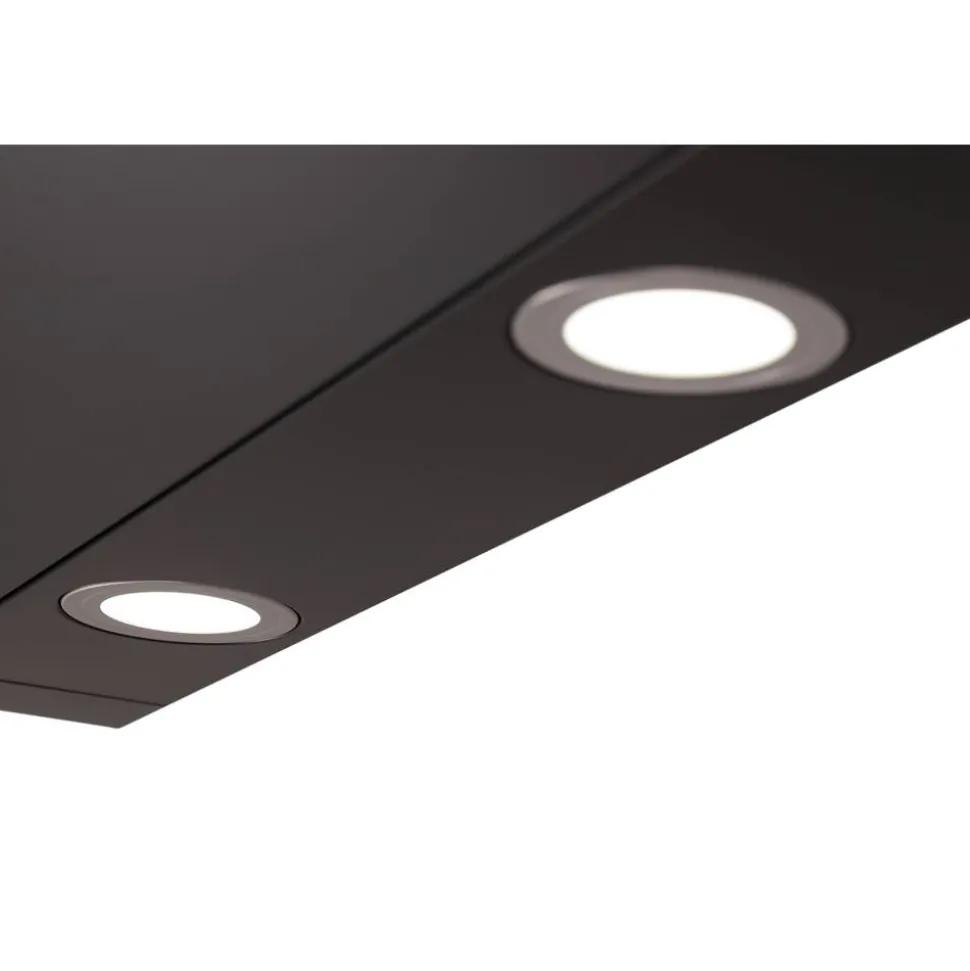 Unterbauhaube 'CH12060S-21' Edelstahl schwarz 60 cm