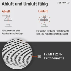 Unterbauhaube 'DH640 IXL' edelstahlfarben