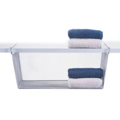 Unter-Fachbodenregal silberfarben 42,5 x 19 x 26 cm