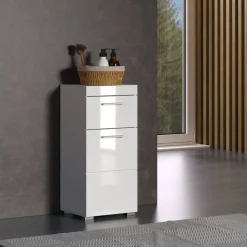 Unterschrank 'Amanda' weiß glänzend 37 x 79 x 31 cm