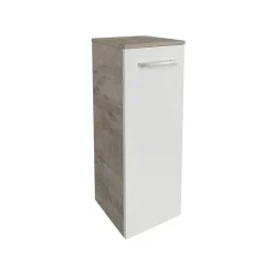 Unterschrank 'B.Style' weiß, braun glänzend 30,2 x 82,6 x 32 cm rechts