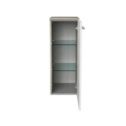 Unterschrank 'B.Style' weiß, braun glänzend 30,2 x 82,6 x 32 cm rechts