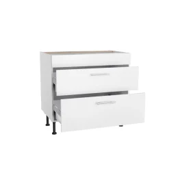 Unterschrank für Kochfeld 'Optikomfort Bengt932' weiß 90 x 87 x 58,4 cm