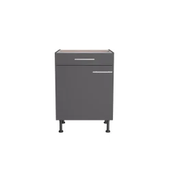 Unterschrank 'OPTIkomfort Ingvar420' anthrazit matt 60 x 87 x 58,4 cm
