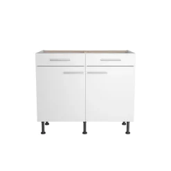Unterschrank 'Optikomfort Bengt932' weiß 100 x 87 x 58,4 cm