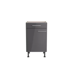 Unterschrank 'Optikomfort Jonte984' anthrazit/eichefarben 50 x 87 x 58,4 cm