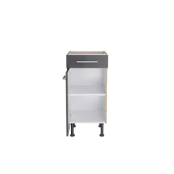 Unterschrank 'Optikomfort Jonte984' anthrazit/eichefarben 40 x 87 x 58,4 cm