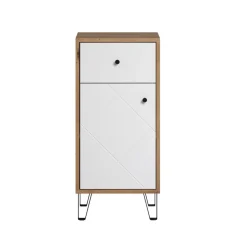 Unterschrank 'Touch' weiß, braun matt 36 x 79 x 29 cm