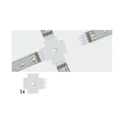 Verbinderset 'MaxLED' X-Connector weiß Kunststoff