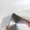 Verbindungsprofil für Rückwandplatten, Ecke innen, alu silber matt, 2550 mm