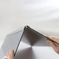 Verbindungsprofil für Rückwandplatten, Ecke innen, alu silber matt, 2550 mm