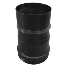 Verbindungsstück für Pelletofenrohre schwarz Ø 80 x 140 mm