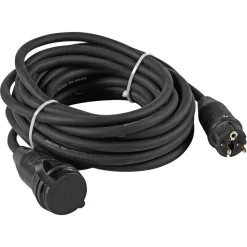 Verlängerungskabel H07RN-F 3G2,5 schwarz 10 m 2,5 mm²