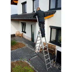 Vielzweckleiter 'Corda' 3 x 9 Sprossen