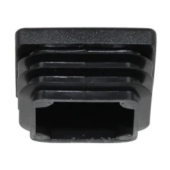 Vierkantstopfen 35 x 35 mm schwarz 4 Stück