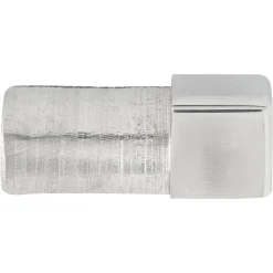 Viertelkreis-Quadrateck silber 1 cm