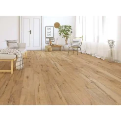 Vinylboden 'Greenvinyl' Risseiche dunkel dunkelbraun 4 mm