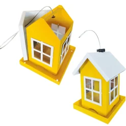 Vogelfutterhaus 'Sara' gelb 14 x 14 x 19,5 cm