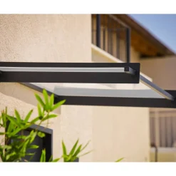 Vordach 'Nancy' anthrazit 94 x 150,5 cm Acrylglas klar