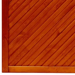 Vorgartenzaun 'Toulon' mit Bogen 180 x 135/150 cm teak