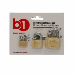 Vorhängeschloss-Set 3-teilig