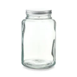 Vorratsglas transparent 4,9 l mit Metalldeckel