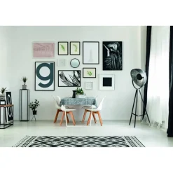 Wachstuch-Tischdecke 'Monte Carlo' credo-silber 140 x 110 cm