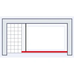 Walk-In-Duschwand 'Alexa Style 2.0' Goldoptik 200 x 100 cm