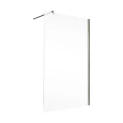Walk-In-Duschwand 'Toura' chromfarben 90 x 200 cm