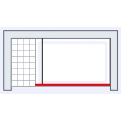 Walk-In-Duschwand 'Trend 2.0' Goldoptik 120 x 200 cm