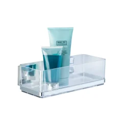 Wandablage 'Vacuum-Loc Quadro' chromfarbend 25,5 x 8,5 x 14 cm