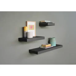 Wandboard 'Bigboard' schwarz 115 x 25 x 5 cm