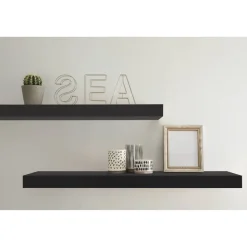 Wandboard 'Bigboard' schwarz 90 x 25 x 5 cm