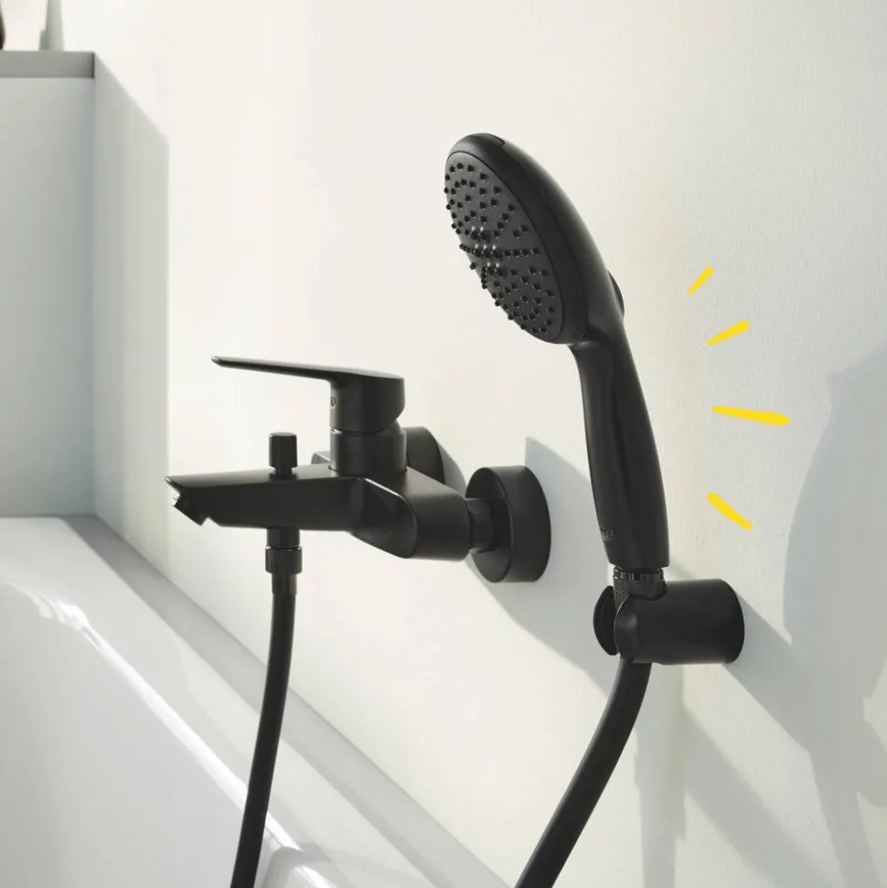 Wandbrausehalter 'Vitalio Universal' schwarz