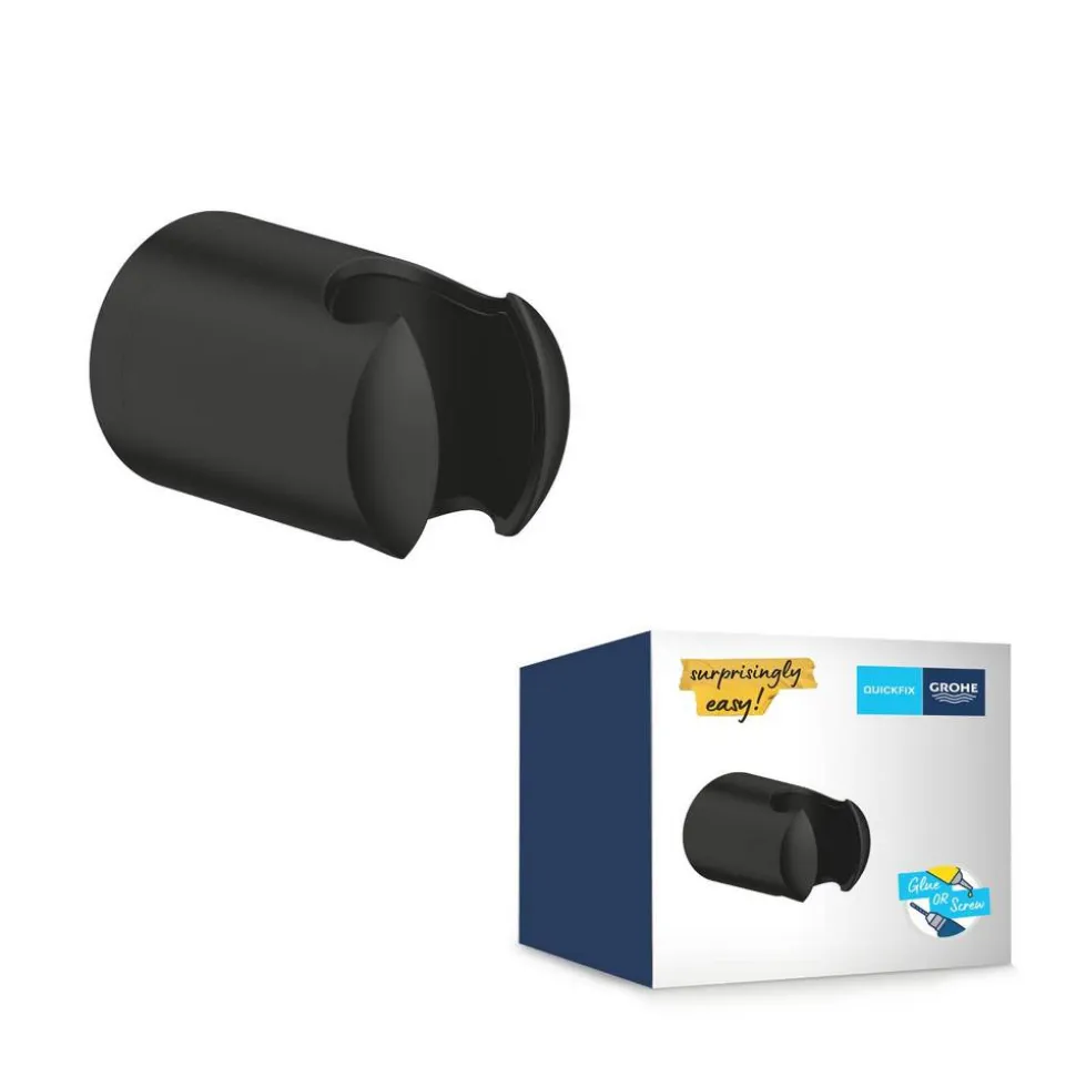 Wandbrausehalter 'Vitalio Universal' schwarz