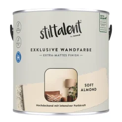 Wandfarbe 'soft almond' matt 2,5 l