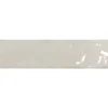 Wandfliese 'Brunei' weiß glänzend 6,5 x 25 cm