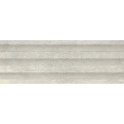 Wandfliese 'Pompeya Leeds' Steingut grau 30 x 90 cm