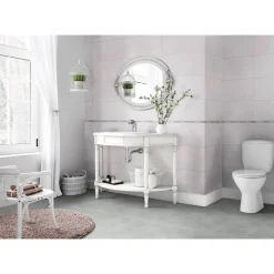 Wandfliese 'Vilma' Steingut grau satiniert 30 x 60 cm