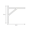 Wandhaken 'Home Sweet Home' Winkel 31 x 5 x 15 cm Holz