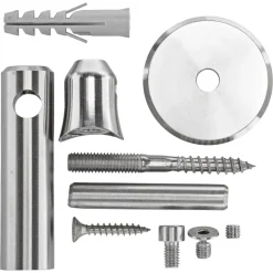 Wandhalter-Set 'E34' Edelstahl Ø 40-50 mm