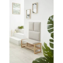 Wandkissen 'Inari' beige 30 x 30 cm